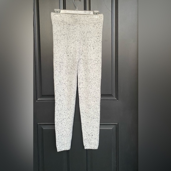 Zara Black Speckled Light Gray Sweater Knit pants Women’s, stretch - Picture 2 of 10